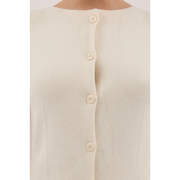 DISSH Ava Cream Longline Knit Vest XS - Picture 10 of 10